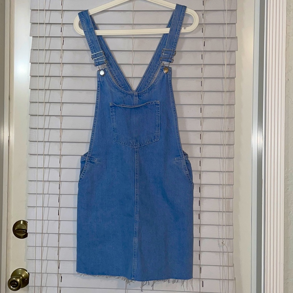 Denim Overall Mini Dress